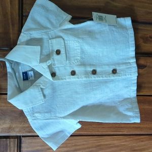 White linen shirt